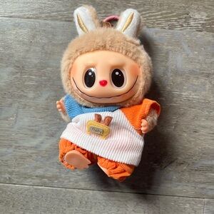 Cute Plush Bunny Doll with Colorful Outfit